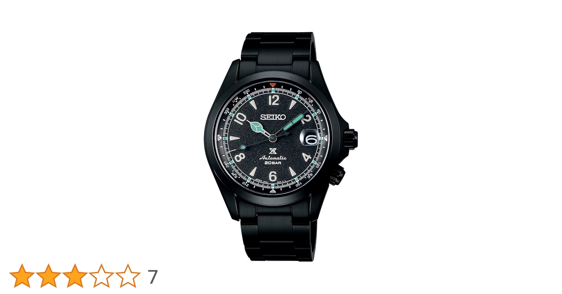 SEIKO プロスペックス アルピニスト GMT 自動巻 ブラック PROSPEX ボブルヘッド進呈┃セイコープロスペックス